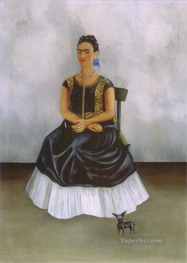 Perro Itzcuintli Conmigo feminismo Frida Kahlo Pintura al óleo